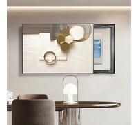Decorative Electric Breaker Box Cover, Wall-Mounted Panel Art for Home, Entryway & Bedroom, Beige 17.7x13.8in, Stylish Electrical Box Decor, Unique Wall Art