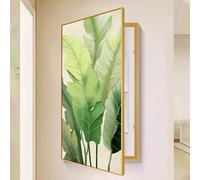 Decorative Electric Meter Box Cover - Gold Wall Art Fuse Box Painting Indoor/Outdoor Electrical Panel Hiding Solution (60x120cm / 23.6x47.2in)