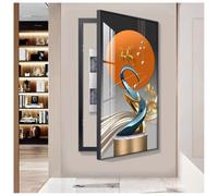 Decorative Electrical Panel Cover, Conceals Breaker Box and Fuse Box, Wall Mounted Solution for Living Room and Home Offices