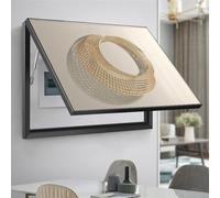 Decorative Electrical Panel Cover Internal Meter Cover, Hide Paintings Ideal with Hydraulic Support for Your Home Paintings(B,60 * 45CM)
