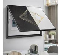 Decorative Electrical Panel Cover Internal Meter Cover, Hide Paintings Ideal with Hydraulic Support for Your Home Paintings(C,60 * 50CM)