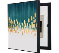 Decorative Electrical Panel Cover - Meter Box Concealment Cover | Framed Poster/Art Box for Electrical Panels - Wall Decor for Living Rooms and Hallways(B,35X45CM/13.7x17.7in)