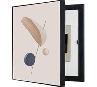 Decorative Electrical Panel Cover - Meter Box Concealment Cover | Framed Poster/Art Box for Electrical Panels - Wall Decor for Living Rooms and Hallways(A,30x40CM/11.8x15.7in)