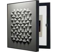 Decorative Electrical Panel Cover - Meter Box Concealment Cover | Framed Poster/Art Box for Electrical Panels - Wall Decor for Living Rooms and Hallways(C,35X45CM/13.7x17.7in)