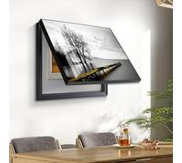 Decorative Electrical Panel Cover - Stylish Wall Meter Box Art, Circuit Breaker Fuse Box Decoration for Modern Interior Design, Home Aesthetic Upgrade