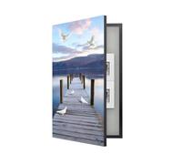 Decorative Electrical Panel Cover - Wall Mounted Fuse Box Art with Aluminum Frame, Hidden Circuit Breaker Panel for Stylish Home Décor