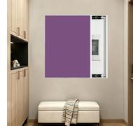 Decorative Electrical Panel Cover, Wall Mounted Fuse Box Cabinet, Modern Distribution Board with Sliding Door, Durable White PS Frame, 16x20 Inch
