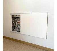 Decorative Electrical Panel Cover - Wall-Mounted Fuse Box Cabinet, Stylish Flip Cover for Meter Box, Picture Frame Design, Indoor Use, 35x25cm