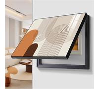 Decorative Electrical Panel Cover WallMounted Fuse Box Hide Stylish Switch Box Protector for Living Room & Office Black A 70x50cm/27.6x19.7in