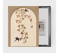 Decorative Electrical Panel Cover with Upper Lift Lid, Conceals Breaker Box for Wall Aesthetics and Easy Access