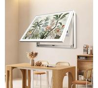 Decorative Electrical Panel CoverWhite 40x30cm WallMounted Fuse Box & Breaker Shield Stylish Switch Panel Hideaway for Home & Office Artful Design
