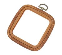 Decorative Embroidery Hoop, and Frames for Cross ,Large Square Embroidery Frame Imitation Wood Embroidery Hoop - Retro Hoop Ring, Round Quilting Supplies for