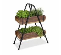 Decorative Etageres Wooden Display Stand 50cm Handmade Boho Vintage