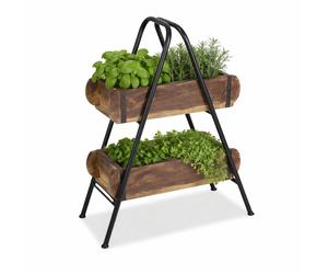 Decorative Etageres Wooden Display Stand 50cm Handmade Boho Vintage
