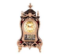 Decorative European Vintage Mantels Clock Automatically Plays Unique Music Chimes On The Hour With Pendulums Decoration Hourly Music Chiming Desk Clock