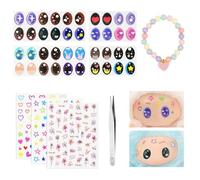 Decorative Eye Stickers for 17cm Blind Box doll, Cute Facial Stickers, DIY Tools for doll Face
