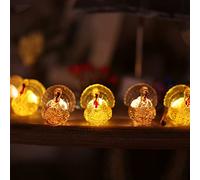 Decorative Fairy Mini Turkey String Lights Autumn Garland Cute Novelty Fall Lights 20 LEDs 8ft USB Operated for Thanksgiving Centerpiece Decoration Bedroom Wedding Birthday Harvest Decor