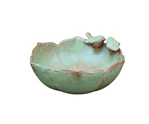 decorative feeder - Ceramic bird bath, Ceramic Hummingbird Birds Bath Hydroponic Planter | Backyard Patio Balcony Deck Lawn Patio Window Sill, Porcelain Water Basin, Garden Art Ornament