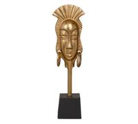 Decorative Figurine 14.5 x 10.5 x 50 cm Black African Gold