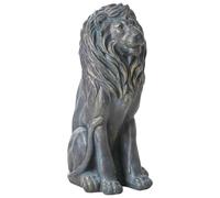 Decorative Figurine Accent Piece MgO Lion Indoor Outdoor Garden Decoration Brown Dakar