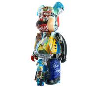 Decorative figurine Medicom Toy 400% + 100% Bearbrick Jean-Michel Basquiat "Special" Multicolore 28 cm