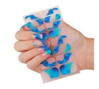 Decorative Fingernail Wraps with Direct-Apply Placement, ZE1067 | Direct-to-Fingernail Decorative Wraps, Color and Pattern Accents for Fingernails, Alternative to Hand-Drawn