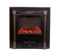Decorative Fireplaces Built-in Electric Fireplace Insert Heater, 3D Realistic Flame, Remote Control, Roman Column Decorative Fireplace