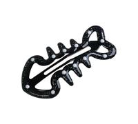 Decorative Fishbone Barrette Spring Hold Hair Accessory Dotted Detail for Loose Strands Daily Cute Styling Piece Fishbone Barrette Decorative Hair Accessory Bangs Clip Side Clip Loose Strand