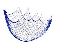 Decorative Fishing Net Decoration Blue 6.5 X 3.3Ft Nautical Ceiling Fish Net Wall Hanging Decor Mediterranean Style Fish Netting for Beach Rome