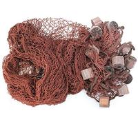 Decorative Fishing Net-Mesh approx. 250 x 250 CM Brown Cotton Mesh 2 x 2 CM M swimmers