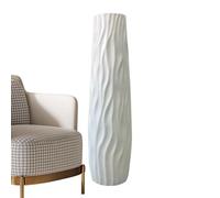 Decorative Floor Vases - Farmhouse Vase | Vases, Standing Decoration Textured Embossed 3D Vase Flower Holder Vase for Living Room Kitchen Bedroom Dining Room Entrance Wedding Party Office Hotel