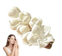 Decorative Floral Hair Pins | Christmas Decorative Floral Hair Clips - White Jasmine Hair Piece Hairpin Light Luxury High-end Feeling Pastoral Style For Female
