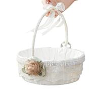 Decorative Flower Basket, Charming and uniquee Appearance, Ideal for Arranging Flowers, Sturdy Lightweight Construction | Great for Homes, Events, Weddings, Table Centerpieces, Seasonal Use