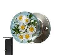 Decorative Flower Door Knob - Smooth-Turning Privacy Bedroom Door Handle, Heavy-Duty Entry Doorknob with Artistic Patterns, Reliable Hardware for Apartment Storage Room Closet Bathroom Studio