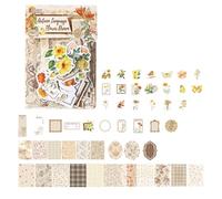 Decorative Flower Sticker Collection with Florals Designs for Scrapbook Albums and Craft Projects Elegant Flower Scrapbooking Materials