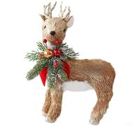 Decorative Foam Animal Ornaments Featuring Fox, Squirrel, And Reindeer For Use On Christmas For Trees, Windows, And Home Spaces(C)