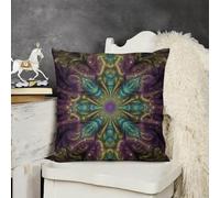 Decorative Fractal Art Throw Pillow Cover 22 X 22 Inch Double-Sided Cushion Case Spring Couch Pillow Case Modern Plush Pillowcase Home Decor for Sofa Bed Outdoor