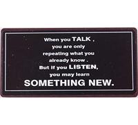 Decorative Fridge Magnet for Home When you talk... 5cm x 10cm