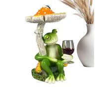 Decorative Frog Statuettes,Cute Artistic Figurines Ornaments | Frog Decoration for Your,for Garden Patio Desk Office Outside Ladies