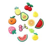 Decorative Fruit Cherry Shoe Charms Pack for Women Girls, 12 Pieces, Accessories for Clogs Sandals