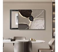 Decorative Fuse Box Cover, Breaker Box Cover Decorative Decoration, Hidden Circuit Breaker Panel, Various Styles Available, for Living Room, Bedroom(Black-5,50 * 40cm/19.7 * 15.7in)