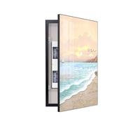Decorative Fuse Box Cover Cabinet, Electrical Panel Painting, Hide Meter Box, Wall Mounted, Aluminum Frame, 70x180cm