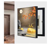 Decorative Fuse Box Cover for Living Room and Office - Creative Electric Panel Hide with Artistic Design, 30x40cm