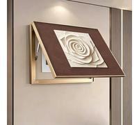 Decorative Fuse Box Cover for Wall, Electrical Panel Hide Electric Meter Box with Crystal Film Design, Modern Home or Office Decor, 60cm x 50cm