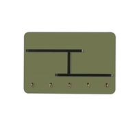 Decorative Fuse Box Cover - Minimalist Style Design, with Storage Shelves and Hooks, Easy Installation, or Living Room, Bedroom B-Green 60 * 50cm