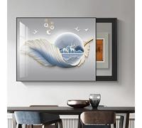 Decorative Fuse Box Cover, Modern Electric Meter Frame for Home Wall Decoration, Easy Installation