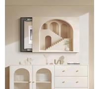 Decorative Fuse Box Cover - Modern Minimalist Design, Architectural Aesthetic Patterns, Easy Installation, for Living Room, Bedroom E R-70x50cm