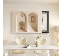 Decorative Fuse Box Cover - Modern Minimalist Design, Architectural Aesthetic Patterns, Easy Installation, for Living Room, Bedroom F L-70x50cm