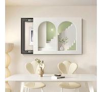 Decorative Fuse Box Cover - Modern Minimalist Design, Architectural Aesthetic Patterns, Easy Installation, for Living Room, Bedroom B R-60x50cm