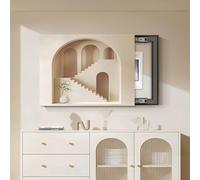 Decorative Fuse Box Cover - Modern Minimalist Design, Architectural Aesthetic Patterns, Easy Installation, for Living Room, Bedroom E L-60x50cm